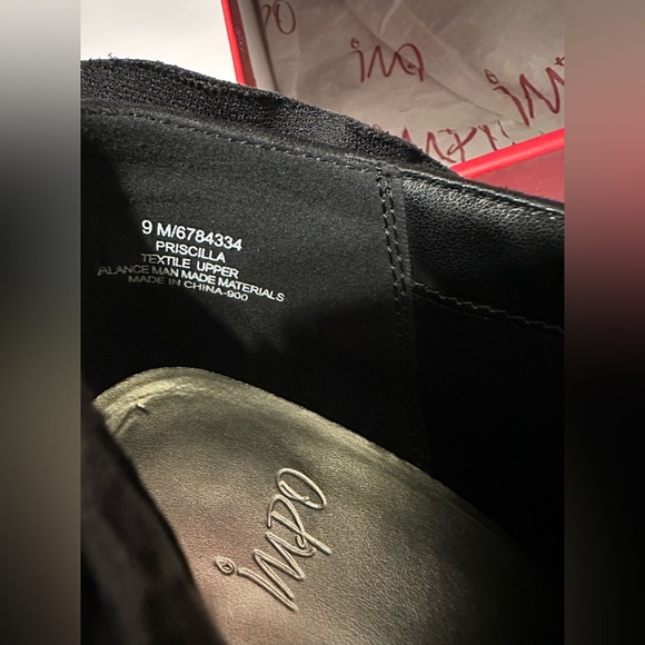 Impo Black heeled Priscilla ruffled booties size 9 M - Picture 9 of 10